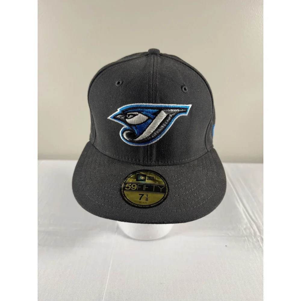 New Era 59FIFTY Toronto Blue Jays Hat Black Fitted 7 1/8 Count Up MLB Baseball